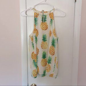 Finn & Grace Chiffon Pineapple Top